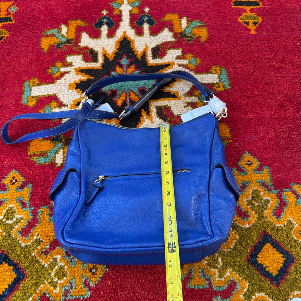 Coach Royal Blue Leather Shoulder Bag - Picture 5 of 6